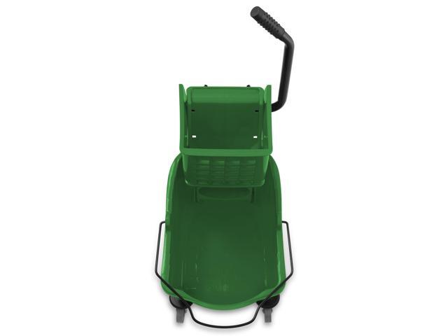Dryser Commercial Mop Bucket with Side Press Wringer, 26 Quart, Green