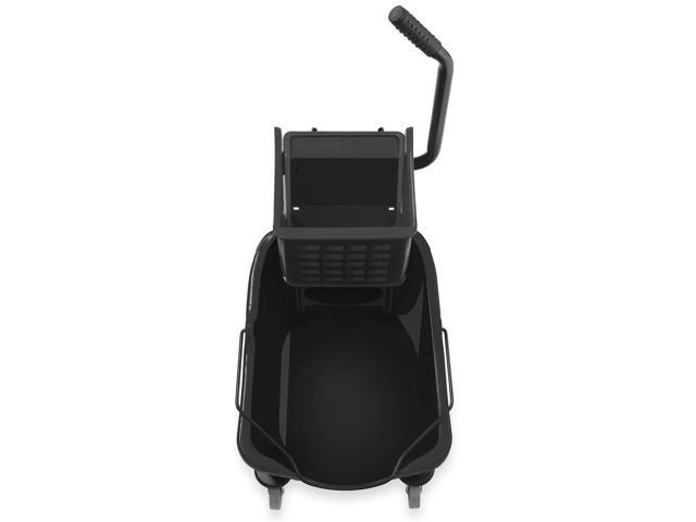 Dryser Commercial Side Press Wringer Combo Mop Bucket, 33 Quart, Black