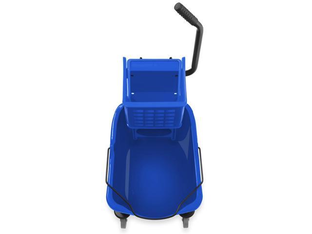 Dryser Commercial Side Press Wringer Combo Mop Bucket, 33 Quart, Blue