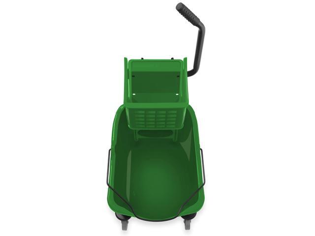 Dryser Commercial Side Press Wringer Combo Mop Bucket, 33 Quart, Green