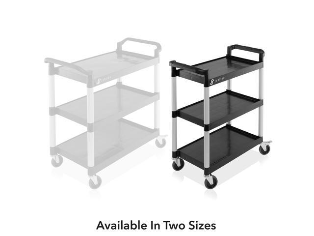 Jubilee Heavy-Duty 3-Tier Utility Service Cart with Wheels, 31.5' x 37.5'