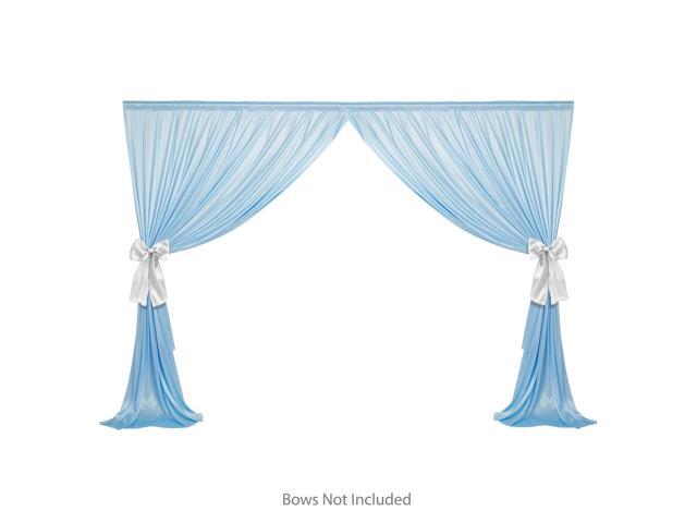 Lann's Linens (Set of 2) Photography Backdrop Curtains, Baby Blue - 5ft x 7ft Tall Split Background for Wedding, Party or Photo Booth