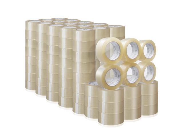 Sure-Max Premium Carton Packing Tape 2.0 mil 330 Feet (110 yards) - Clear - 4 Cases (144 Rolls Total)