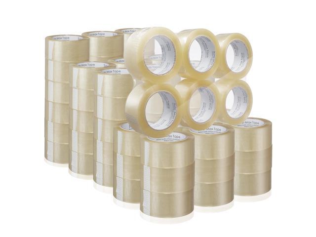 Sure-Max Premium Carton Packing Tape 1.8 mil 330 Feet (110 yards) - Clear - 2 Cases (72 Rolls Total)