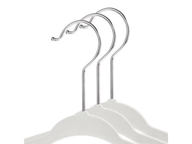 Casafield 100 Velvet Baby Hangers - 11' Size for Infant & Toddler Clothes - Ivory