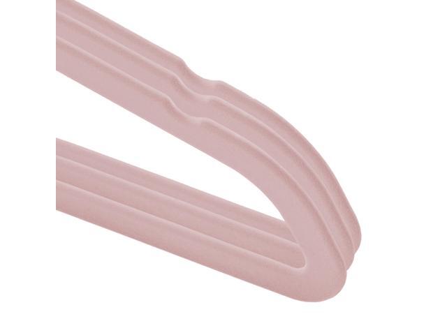 Casafield 100 Velvet Kid's Hangers - 14' Size for Children's Clothes - Light Pink
