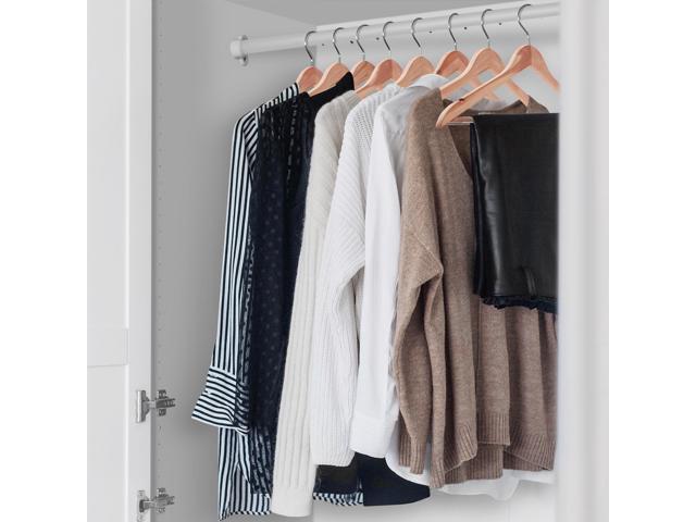 Casafield - 20 Red Cedar Wooden Suit Hangers with Smooth Finish, Notches, and Swivel Hook - Natural Wood Hangers for Clothes, Coats, Pants, Shirts,...