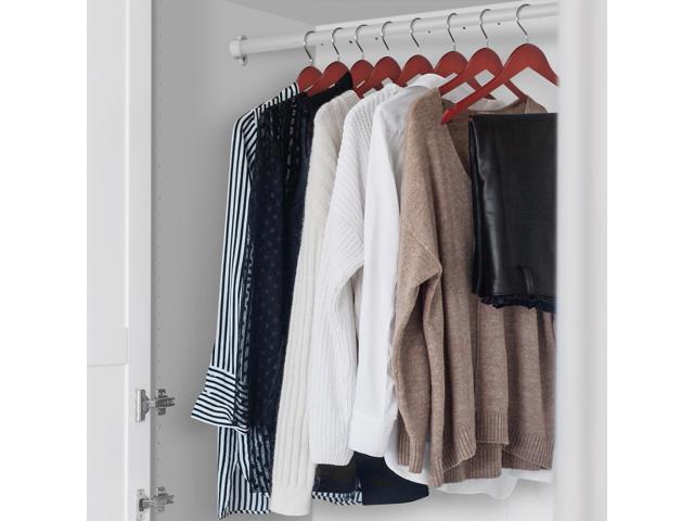 Casafield - 20 Cherry Wooden Suit Hangers - Premium Lotus Wood with Notches & Chrome Swivel Hook for Dress Clothes, Coats, Jackets, Pants, Shirts,...