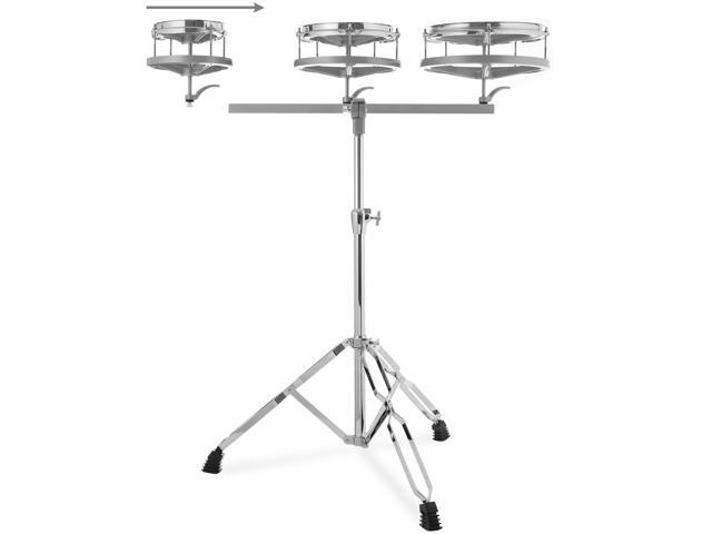 Ashthorpe Roto Tom Drum Set with Stand - 6', 8', 10' Toms with Remo Heads