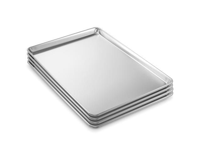 Last Confection 18' x 26' Commercial Grade Baking Sheet Pans, 4 Pack - Aluminum Full-Size Rimmed Cookie Sheet Trays