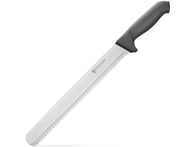 KUTLER Professional 12-Inch Bread Knife and Cake Slicer with Serrated Edge - Ultra-Sharp Stainless Steel Cutlery