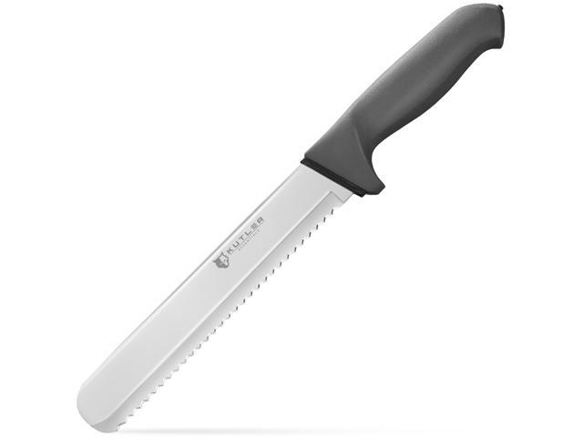 KUTLER Professional 8-Inch Bread Knife and Cake Slicer with Serrated Edge - Ultra-Sharp Stainless Steel Cutlery