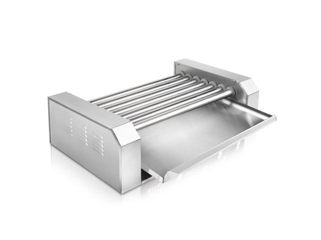 Olde Midway Electric 18 Hot Dog 7 Roller Grill Cooker Machine 900-Watt - Commercial Grade