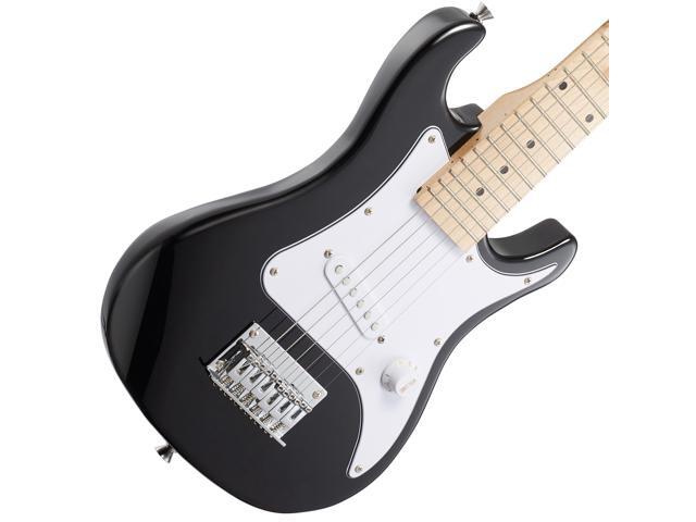 Ashthorpe 30-inch Beginner Electric Guitar Kit with Amplifier (Black), Basic Starter Package w/ Gig Bag, Strings, Strap, Picks