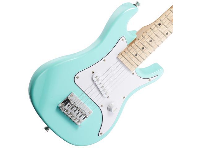 Ashthorpe 30-inch Beginner Electric Guitar Kit with Amplifier (Teal), Basic Starter Package w/ Gig Bag, Strings, Strap, Picks