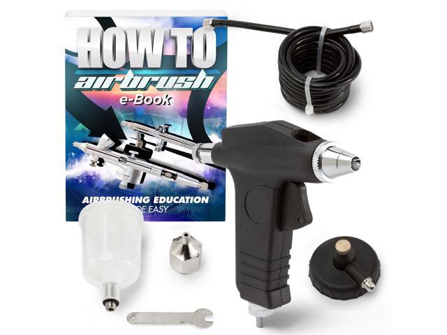 PointZero Trigger-Style Single-Action 2cc Gravity-Feed Airbrush Set - .3 mm Nozzle