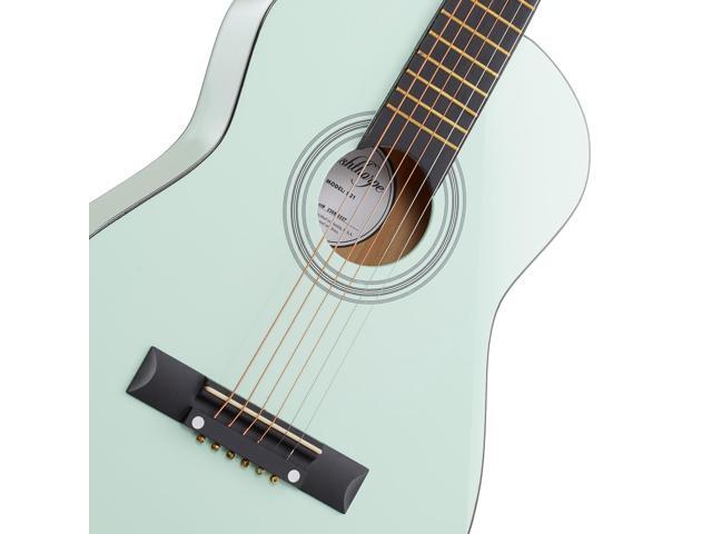 Ashthorpe 30-inch Beginner Acoustic Guitar Package (Mint Green), Basic Starter Kit w/ Gig Bag, Strings, Strap, Tuner, Picks