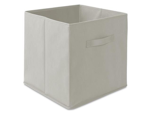 Casafield Set of 6 Collapsible Fabric Cube Storage Bins, Light Gray - 13' Foldable Cloth Baskets for Shelves, Cubby Organizers & More