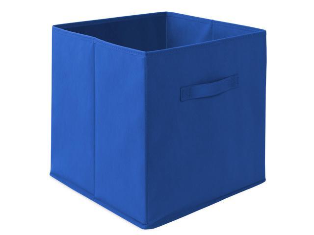 Casafield Set of 6 Collapsible Fabric Cube Storage Bins, Royal Blue - 13' Foldable Cloth Baskets for Shelves, Cubby Organizers & More