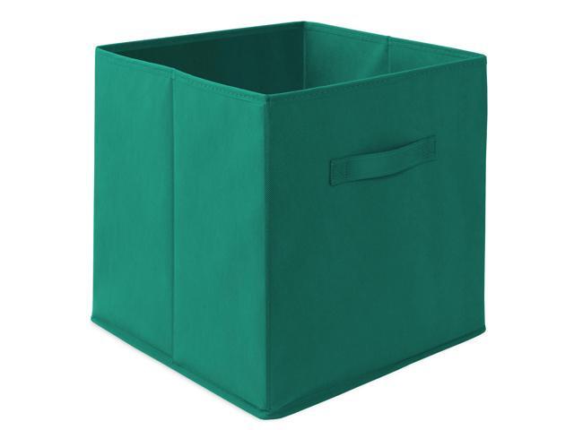 Casafield Set of 6 Collapsible Fabric Cube Storage Bins, Teal - 13' Foldable Cloth Baskets for Shelves, Cubby Organizers & More