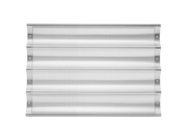 GRIDMANN 18' x 26' Commercial 4 Count Long Aluminum Baguette Pan, Perforated French Bread Loaf Baking Pan
