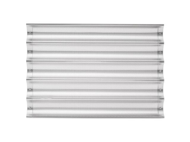 GRIDMANN 18' x 26' Commercial 5 Count Long Aluminum Baguette Pan, Perforated French Bread Loaf Baking Pan