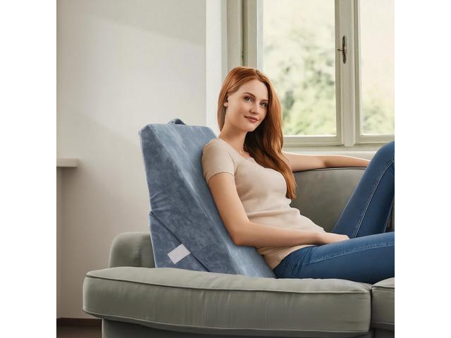 Made Medical Bed Wedge Pillow for Sleeping - 7 in 1 Folding Memory Foam Cushion, Body Positioner, Back Support for Surgery, Acid Reflux, Anti...