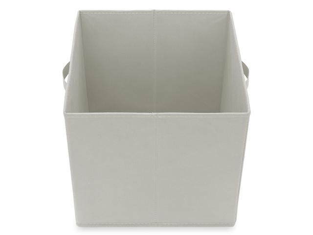 Casafield Set of 12 Collapsible Fabric Cube Storage Bins, Light Gray - 13' Foldable Cloth Baskets for Shelves, Cubby Organizers & More