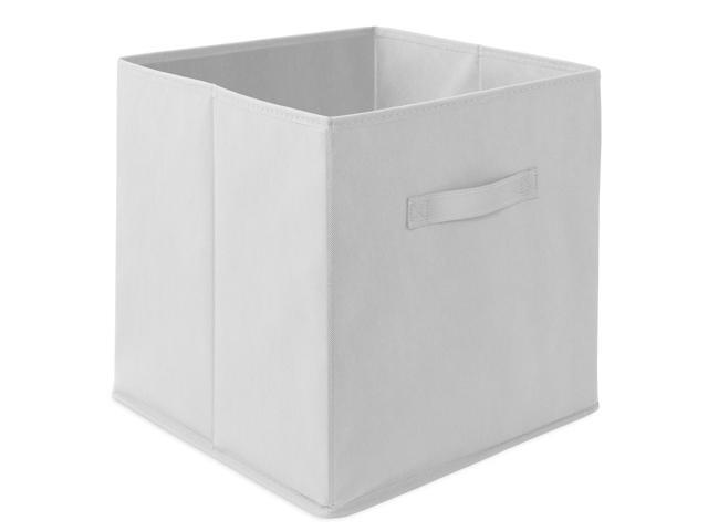 Casafield Set of 12 Collapsible Fabric Cube Storage Bins, White - 13' Foldable Cloth Baskets for Shelves, Cubby Organizers & More