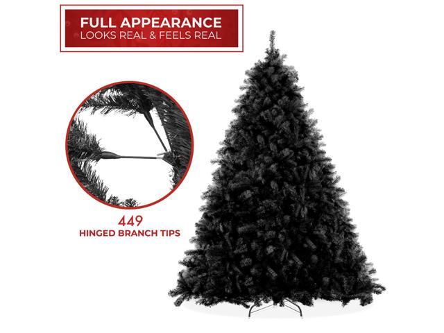 Casafield 4.5FT Black Spruce Artificial Holiday Christmas Tree with Sturdy Metal Stand