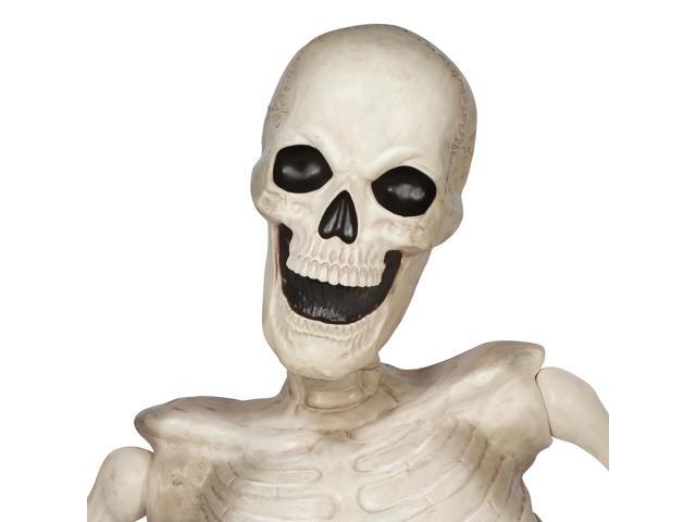 BOO BOX Halloween 48' Groundbreaking Skeleton - Scary Outdoor Halloween Decorations for Porch or Yard