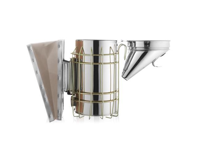 Honey Keeper Bee Hive Smoker Stainless Steel with Heat Shield Beekeeping Beehive Equipment