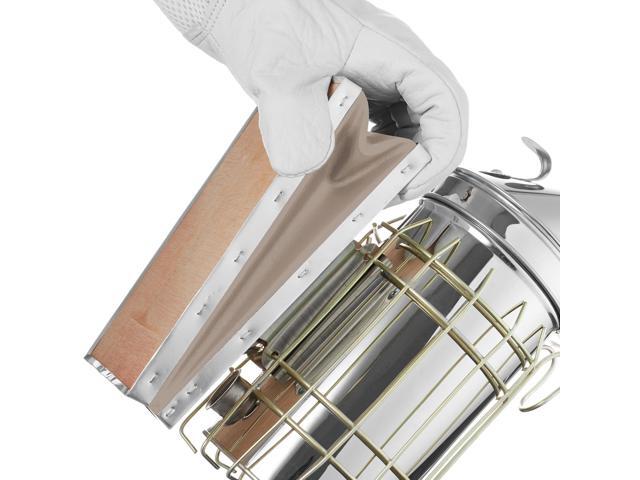 Honey Keeper Bee Hive Smoker Stainless Steel with Heat Shield Beekeeping Beehive Equipment