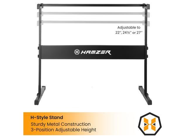 Hamzer 61 Key Digital Keyboard Piano for Beginners, Electronic Piano Keyboard Kit with Stand, Stool, Headphones, Microphone, Keynote Stickers