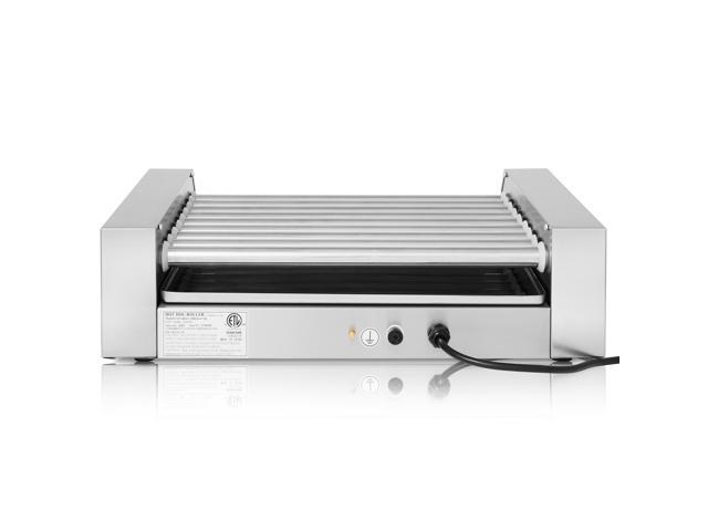 Olde Midway Electric 24 Hot Dog 9 Roller Grill Cooker Machine 1200-Watt - Commercial Grade