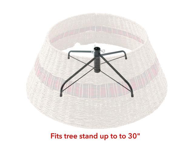 Casafield 32-Inch Christmas Tree Collar, Seagrass Woven Farmhouse Tree Base Cover with Cord Cut Out, Natural