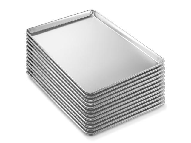 Last Confection 18' x 26' Commercial Grade Baking Sheet Pans, 12 Pack - Aluminum Full-Size Rimmed Cookie Sheet Trays