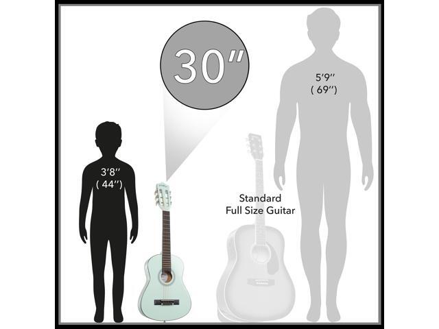 Ashthorpe 30-inch Beginner Acoustic Guitar Package (Mint Green), Basic Starter Kit w/ Gig Bag, Strings, Strap, Tuner, Picks