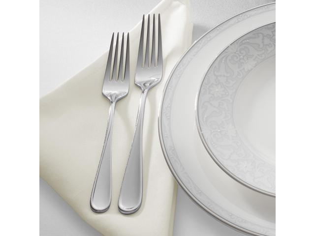 Lann's Linens Set of 12 Cloth Dinner Napkins, 20-inch Polyester Napkins, Washable and Reusable Fabric for Weddings, Hotels, Restaurants - Ivory