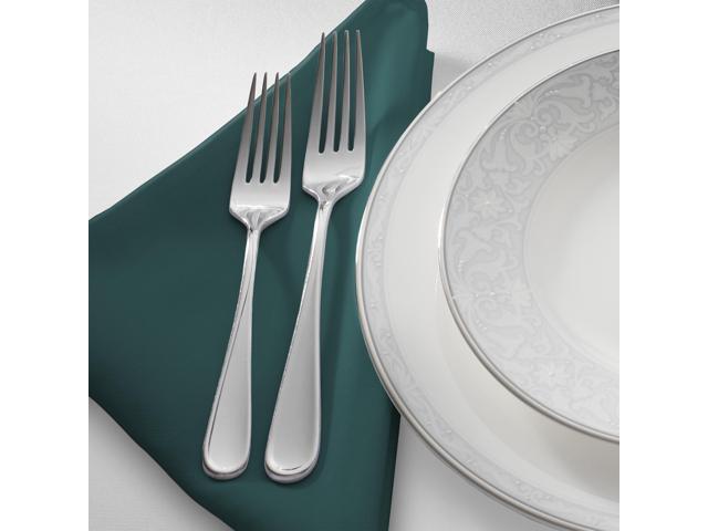 Lann's Linens Set of 144 Cloth Dinner Napkins, 20-inch Polyester Napkins, Washable and Reusable Fabric for Weddings, Hotels, Restaurants, Hunter Green