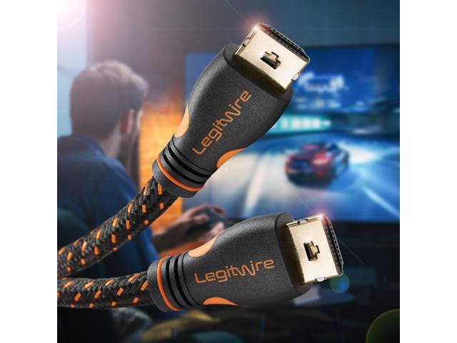 LegitWire 10 ft 4K High Speed HDMI Cables 5 Pack - 18Gbps HDMI 2.0 (4K @ 60hz HDR UHD 4:4:4 Chroma) - Ethernet - Locking Head - Deep Color Ultra HD with ARC 3D HDCP 2.2 28AWG Gold Plated - image 2