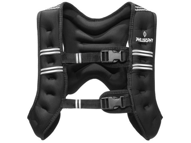 Philosophy Gym Weighted Workout Vest 6 LB, Strength Training Fitness Body Weight Vest