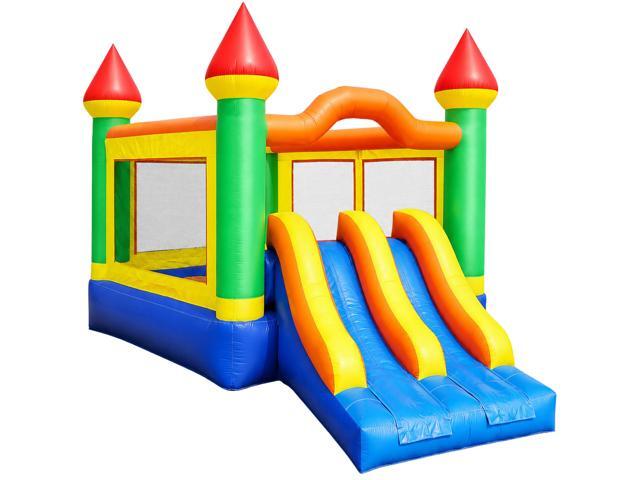 Inflatable HQ Commercial Bounce House Mega Double Slide Climbing Wall 100% PVC Inflatable Only