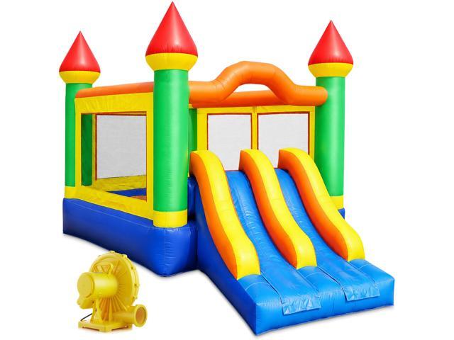 Cloud 9 Commercial Grade Mega Double Slide Castle Bounce House with Blower - 100% PVC 22' x 15' Inflatable Bouncer