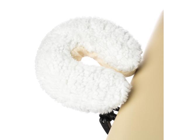 Saloniture Fleece Massage Table Face Cradle Cover - Facial Bed Headrest Pillow