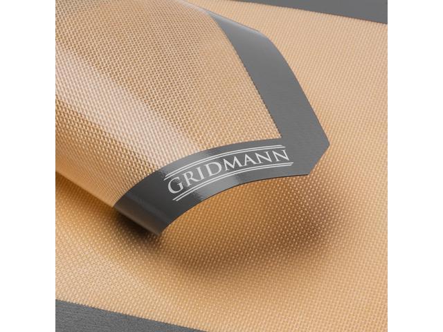 GRIDMANN Pro Silicone Baking Mat - Set of 2 Non-Stick Half Sheet (16-1/2' x 11-5/8') Food Safe Tray Pan Liners