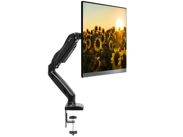 Mountio Full Motion LCD Monitor Arm - Gas Spring Desk Mount Stand for Screens up to 27'