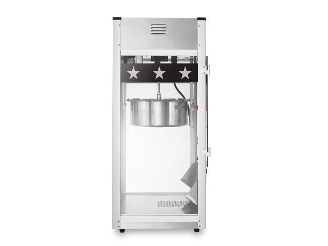 Olde Midway Commercial Popcorn Machine Maker Popper with Extra Large 16-Ounce Kettle - Black
