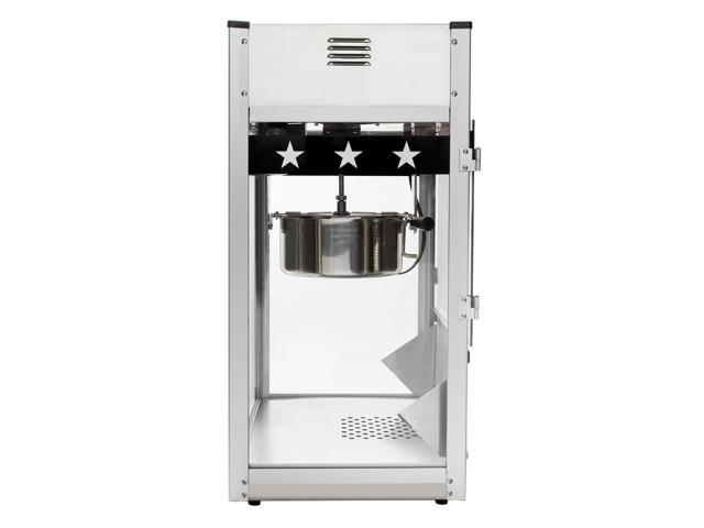 Olde Midway Commercial Popcorn Machine Maker Popper with Large 12-Ounce Kettle - Black