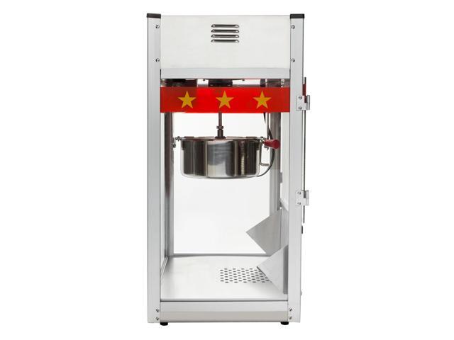 Olde Midway Commercial Popcorn Machine Maker Popper with Large 12-Ounce Kettle - Red